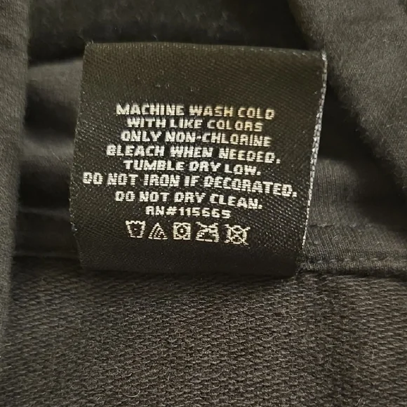 FRIENDS Black Hoodie with Red Accents - Picture 12 of 13